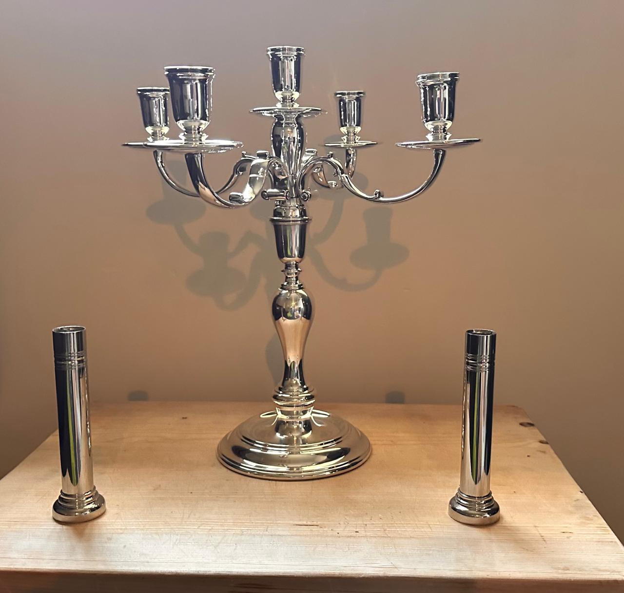 Restored brass item after polishing