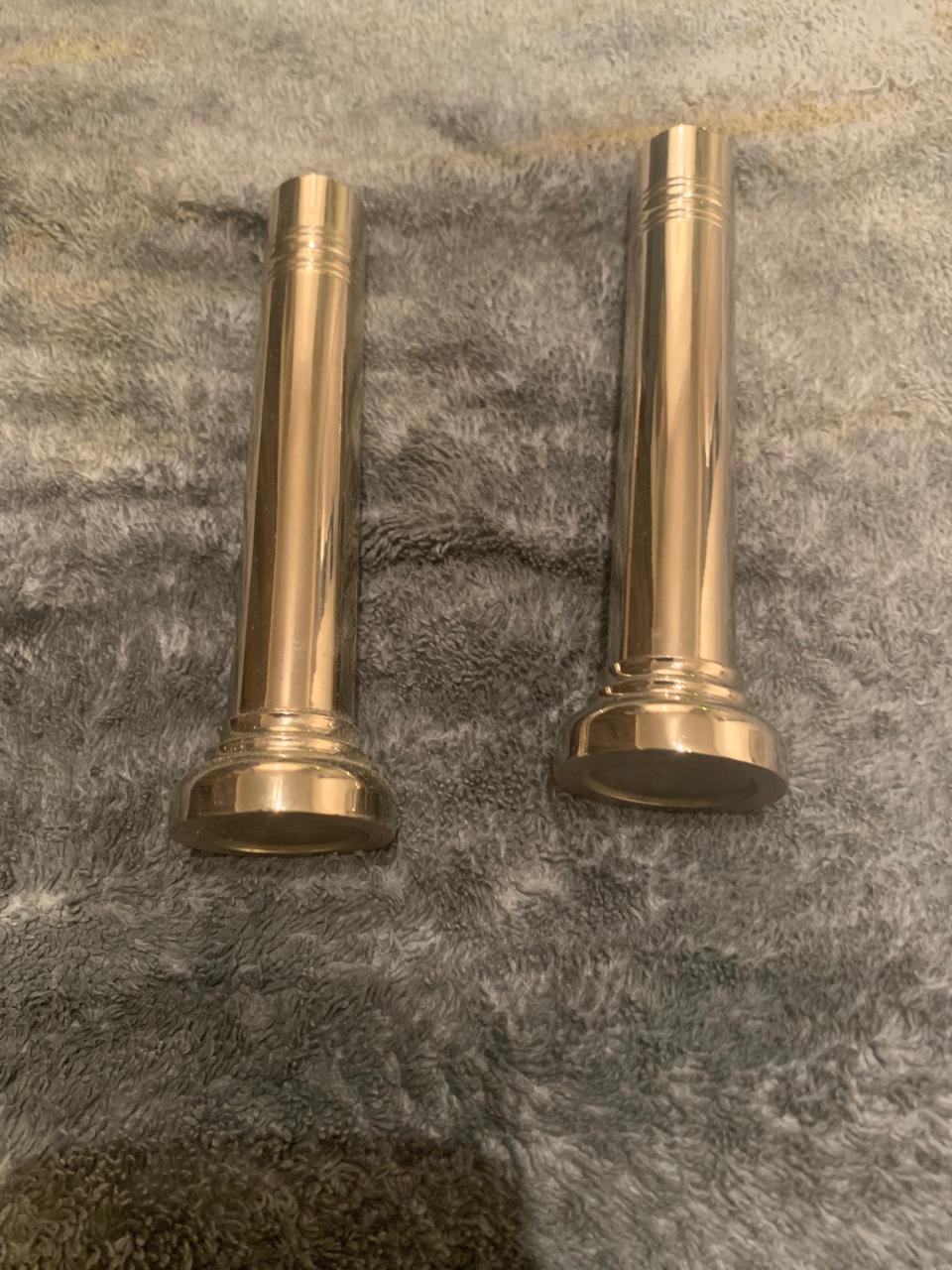 Tarnished brass item before polishing